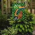 thumbnail image 2 of Red Pit Bull Terrier St. Patricks Day Flag Garden Size, 2 of 3