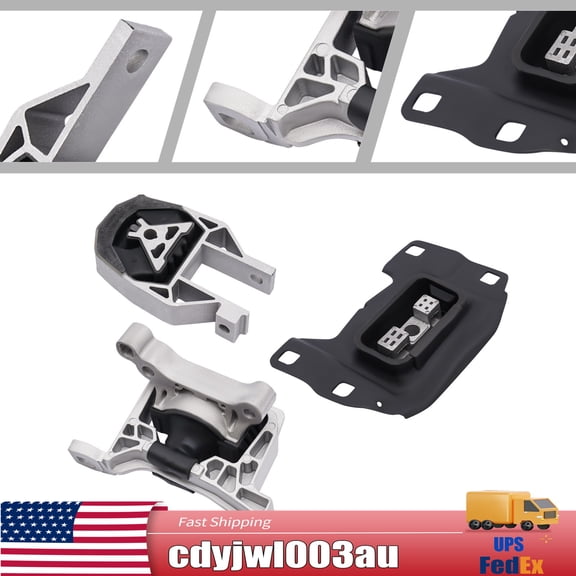 3pc Engine Mount Set for 2013-2016 Ford Escape 1.6L Automatic Motor Mount Kit