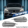 thumbnail image 2 of Unique Bargains Pair 2058852523 Front Right/Left Fog Light Grille Cover for Mercedes-Benz C Class W205 C180 2015-2018, 2 of 6