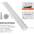 thumbnail image 3 of M optimized Gutter Guard 5in Wide 52ft Length Cover Mesh Lead Debris Protection Fits for All Roof or Gutter Type, Silver, 3 of 8