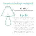 thumbnail image 4 of 10"W Shantung Fabric Slant Cut Corner Square Bell Softback Lampshade Off-White, 4 of 4