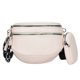 thumbnail image 1 of Cangurera Bolso Riñonera con varios bolsillos, riñonera de piel sintética informal, suave para fiesta (blanco), 1 of 9