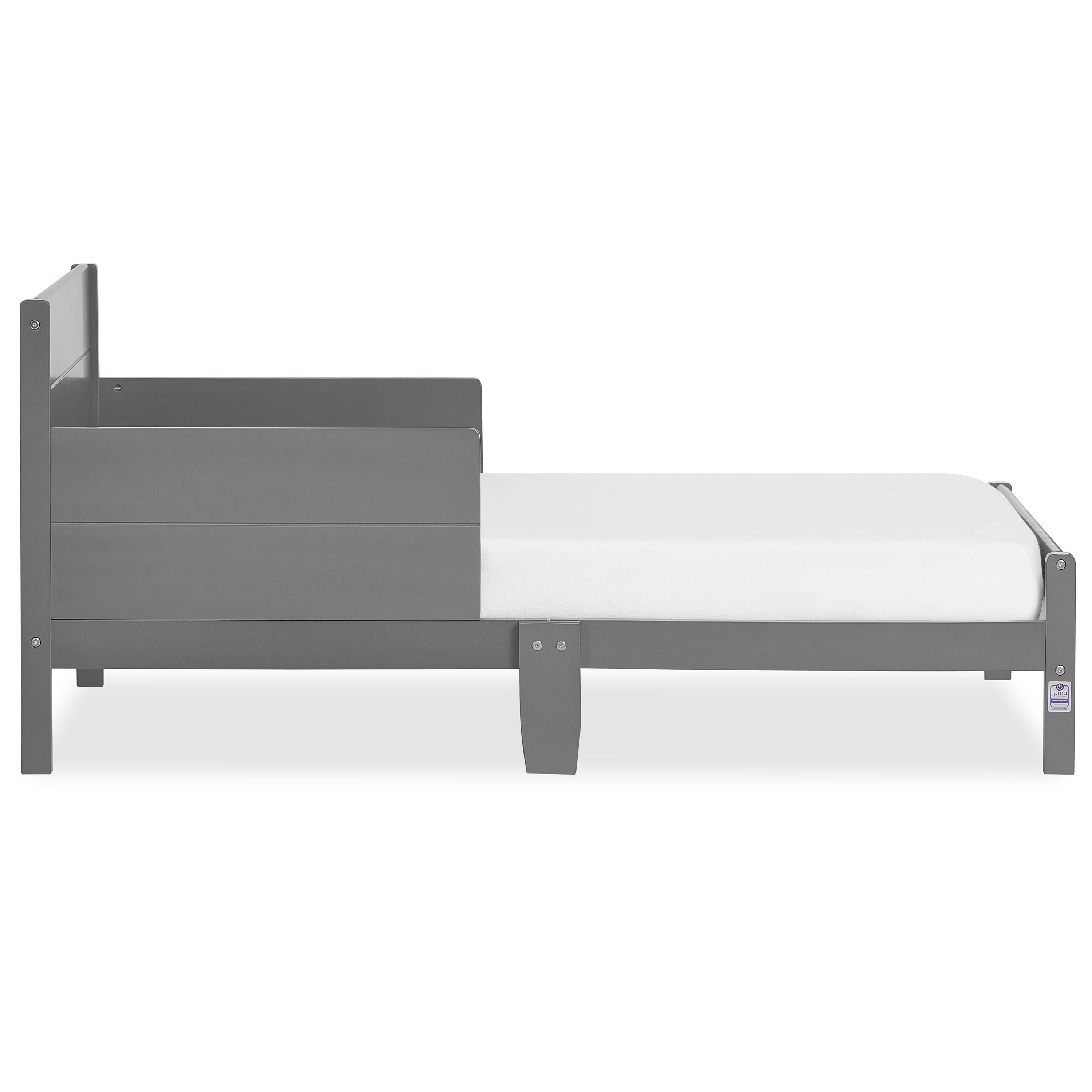 Dream On Me Holland Toddler Bed made with Sustainable New Zealand Pinewood, Steel Grey