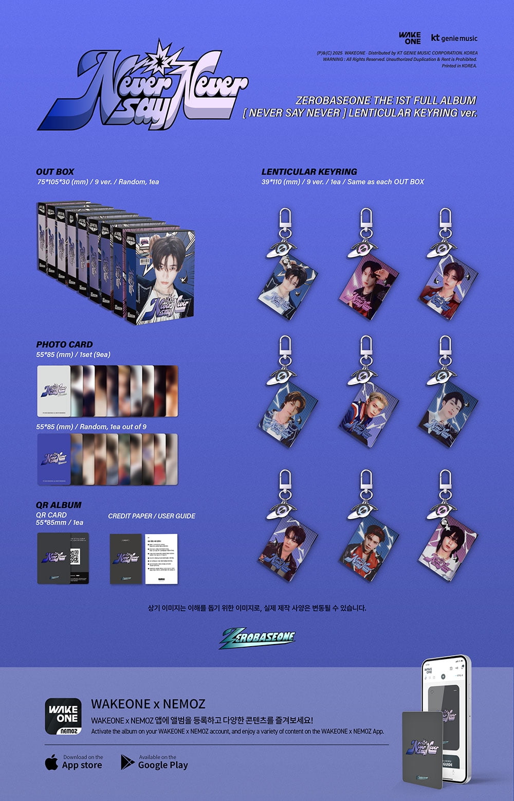 ZEROBASEONE - [NEVER SAY NEVER] 1st Full Album SCENTS Version