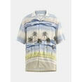 thumbnail image 5 of No Boundaries Men's & Big Men's Rayon Printed Button Up Short Sleeve Resort Shirt , Sizes XS-5XL, 5 of 5