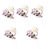 Aligament Cake Decoration Ribbon Bouquet Flowers Mother's Day Cake Insert Card Baking