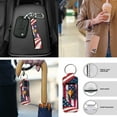 thumbnail image 6 of Yuyamidu USA Flag Car Seat Cover Set of 13 Ealge Steering Wheel Cover Seatbelt Pads Armrest Cover Key Ring Coasters, Universal Fit Auto Accessories, 6 of 6