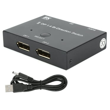 32.4Gbps DisplayPort Hub Converter for High-Resolution Computer Connections DP 1.4 8K 60Hz Bi-Directional Switch