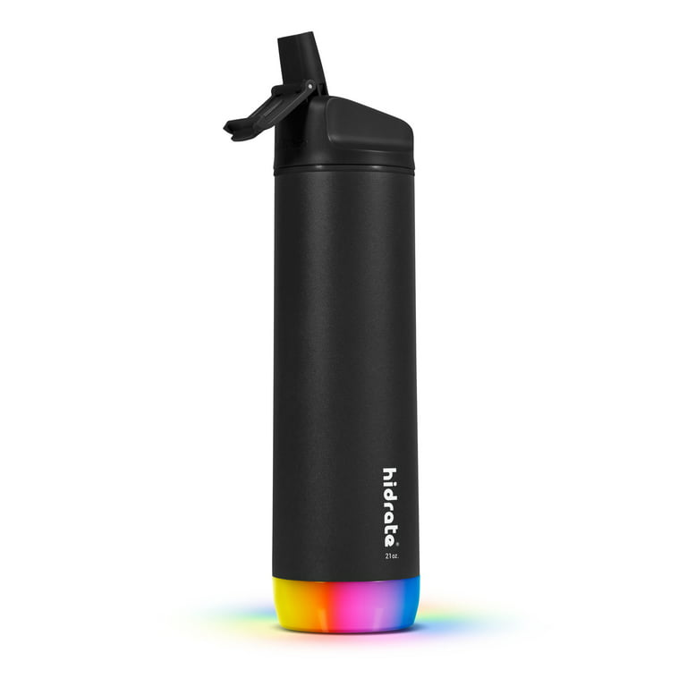 Hidrate Spark STEEL Smart Water Bottle, 21 oz., Straw, Black