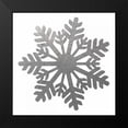 thumbnail image 2 of Hogan, Melody 12x12 Black Modern Framed Museum Art Print Titled - Silver Snowflakes 1, 2 of 5