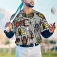 thumbnail image 4 of Fotbe Bright Insects Baseball Jersey Shirt for Men and Women, Casual Short Sleeves Button Down T-Shirt-XX-Large, 4 of 9