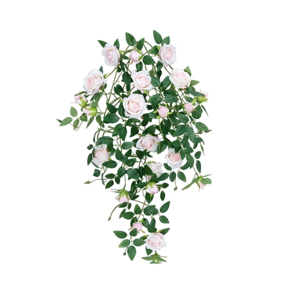 3 Feet Artificial Flower Vine, Fake Flower Garland for Pipe Cover Balcony Decoration, Plastic Greenery for Outdoor Indoor Home Decor,Pink
