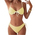 thumbnail image 2 of Blmnix Bikini Swimsuits Bathing Suit for Women Sexy Swimsuits Two Piece Swimsuit Swimsuits Sweetheart Yellow Womens Swimsuits Tankini,L, 2 of 7