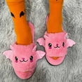 thumbnail image 2 of NOKIO Soft Cotton Bedroom Slippers For Women Unisex Slippers Cute Cartoon Bat Plush Slippers Halloween Party Indoor And Outdoor Women'S Embroidered House Shoes Cute Bunny Rabbit Women'S Slippers, 2 of 7
