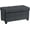 Black, variant on LINJH 30 Inch Storage Ottoman, Large Storage Bench, Ottoman with Storage with Legs, Foot Rest Stool, Bedroom Bench - Black