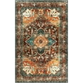 thumbnail image 3 of Washable Runner Rug x Boho Vintage Hallway Rug Runner with Rubber Backing Stain Low Pile Faux Wool Distressed Carpet Runner for Bedroom Kitchen Laundry Entrance, 3 of 9