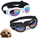thumbnail image 1 of Juego de 2 gafas protectoras para perros, correa ajustable, protección ocular para viajes y esquí, gafas de sol impermeables para perros (negro, blanco), 1 of 5