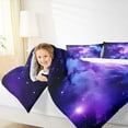 thumbnail image 4 of Homewish Galaxy Starry Sky Bedding Comforter Set,Gradient Purple Blue Twin Comforter Sets,Universe Theme Bedding Set For Kids,Ultra Soft Home Decor Reversible,2 Pieces, 4 of 8