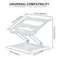 thumbnail image 5 of Urmust Ergonomic Adjustable Laptop Stand Compatible with 10-15.6" Laptops, Aluminum Alloy, 5 of 6