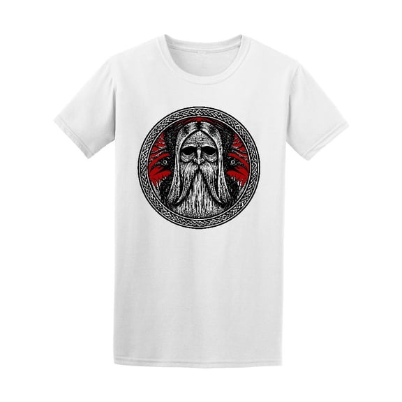 Gothic Norse God Odin Graphic Tee Men's -Image by Shutterstock