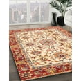thumbnail image 2 of Ahgly Company Indoor Square Abstract Cardboard Brown Gold Area Rugs, 5' Square, 2 of 6