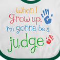thumbnail image 4 of Inktastic Future Judge for Kids Boys or Girls Baby Bib, 4 of 4