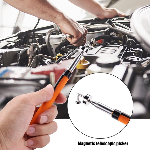 Herramienta Extendida Bolígrafo magnético telescópico Herramienta de recogida extendida para tornillos Tuerca 8LB Naranja Ndcxsfigh Para estrenar