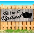 thumbnail image 1 of Born & Raised Washington 13 oz Vinyl Banner With Metal Grommets, 1 of 4
