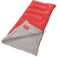 Coleman 50° F Rectangle Adult Sleeping Bag, Red