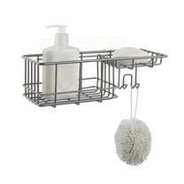 SunnyPoint Classic Wall Mounted Shower Caddy Organizer Basket Shelf With Removable Adhesive Hook. No Drilling Needed