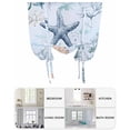 thumbnail image 6 of Coastal Starfish Tie Up Curtains for Window, Thermal Insulated Balloon Shade Adjustable Rod Pocket Curtains Valance Panels for Kitchen Bathroom Cafe 42 x 54 Summer Ocean Coral, 6 of 6