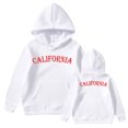 thumbnail image 5 of Girls Hoodie Long Sleeve Spring Letter California Print Hooded Sweatshirt(Big Boys), 5 of 5