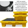 thumbnail image 3 of GXCZ Spill Containment Platform, Polyethylene Spill Platform With Flat Grating/Drain Outlet, Modular Factory Garage Leakproof Tray, Anti-slip Stack Paint Bucket Pallets ( Size : 51.18x26.77x5.91in/130x68x1, 3 of 8