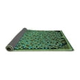 thumbnail image 2 of Ahgly Company Indoor Rectangle Abstract Turquoise Blue Modern Area Rugs, 2' x 5', 2 of 4