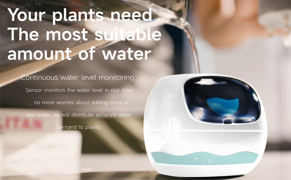 Interactive Plant Pot - Maintenance Plant Assistant, Smart Planter with Time & Temperature Display, Expressive Animations (Purple)