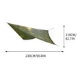 thumbnail image 4 of Clearance! JMYHOAM Camping Tools and Gadgets Outdoor Supplies, Multifunctional Triangular, And Sunscreen Tent, Camping Beach, Sunshade Cloth, And Damp Mat Outdoor Activities, 4 of 5