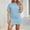 #6Light Blue, variant on Byworldtasic Womens Plus Size Dress Casual Side Slit T-Shirt Dress Short Sleeve Crew Neck Loose Fit Mini Dress