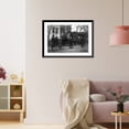 thumbnail image 3 of Historic Framed Print, [Theodore Roosevelt and 2 other men in horse-drawn carriage, men walking along side, during inauguration day], 17-7/8" x 21-7/8", 3 of 9