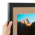 thumbnail image 6 of ArtToFrames 12x24 Matted Picture Frame with 8x20 Single Mat Photo Opening Framed in 1.25 Satin Black and 2 Desert Sand Mat (FWM-3926-12x24), 6 of 6