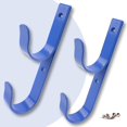 thumbnail image 2 of 2 PCS Set Wide Pool Pole Hangers Heavy Duty Black Aluminium Holder Hooks with Screws Perfect Hook Holders for Swimming Pool,Telescopic Poles,Skimmers,Nets Brushes,Vacuum Hose Etc, 2 of 5