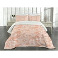thumbnail image 3 of Ambesonne Camouflage Quilted Bedspread Set 3 Pcs, Soft Peach Tones, Queen Size, Salmon Peach, 3 of 5
