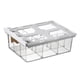 thumbnail image 1 of Caja de almacenamiento para calcetines, ropa interior y armario con divisores portátiles y cajón extraíble debajo del estante. rejilla grande y 9, 1 of 9