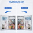 thumbnail image 3 of Bingirl Réfrigérateur Compact à Porte Simple de 3,2 Pi3 avec Congélateur, Mini-Frigo, 3 of 7