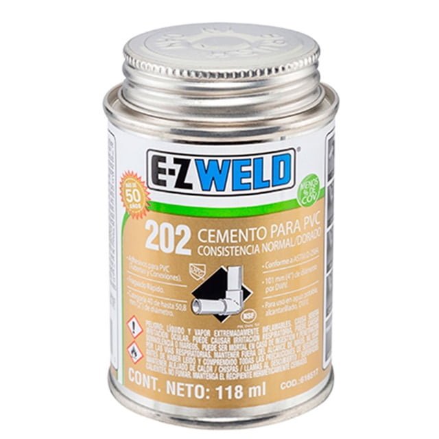 Cemento PVC C40 Iusa mod. 202 transparente E-Z WELD 475ml