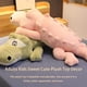 thumbnail image 4 of Ounissouiy Adorable reptil hogar Hotel portátil sala de estar dormitorio cama Animal relleno peluche almohada pierna cojín regalo de cumpleaños Animales de peluche y juguetes de peluche Gris 150cm, 4 of 6