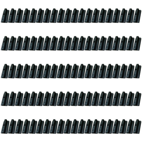 Pack of 100 Sturdy Decking Clip 6mm Plastic Fasteners for Composite Deck Boards Hide Clip Fixing With Screws Designs