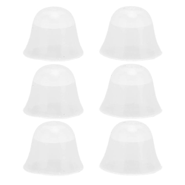 6pcs Hearing Aid Ear Tips Universal Soft Comfortable Silicone Hearing Aid Earbud Tip Replacement for Hearing Aid S