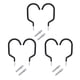 thumbnail image 1 of 6 ganchos para bicicletas resistentes de metal para colgar en la pared, ideales para garaje y hogar., 1 of 5