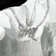 thumbnail image 5 of Collar de mariposa Y2k yuxing 2 piezas color plata colgante de cristal Moda nueva tendencia 2023, 5 of 5