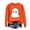 Orange-Halloween Shirts, variant on Jsaierl Halloween Sweatshirts Women Cute Pumpkin Ghost Graphic Sweatshirt Loose Fit Crewneck T-shirt Long Sleeve Holiday Pullover Tops Halloween Costumes